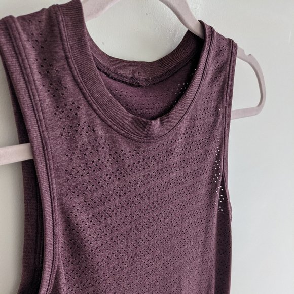 lululemon athletica Tops - lululemon size 6 purple tank crew neck like new